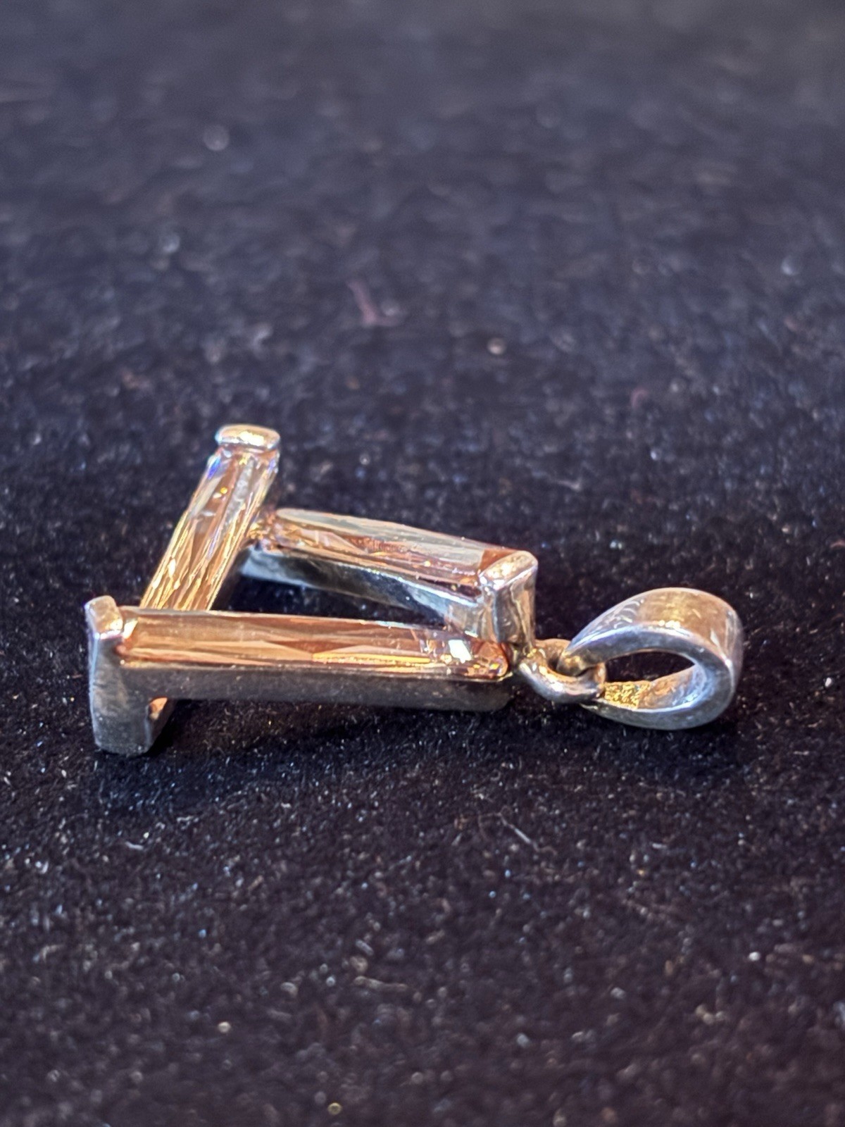 Sterling Silver 925 Trillion Pendant
