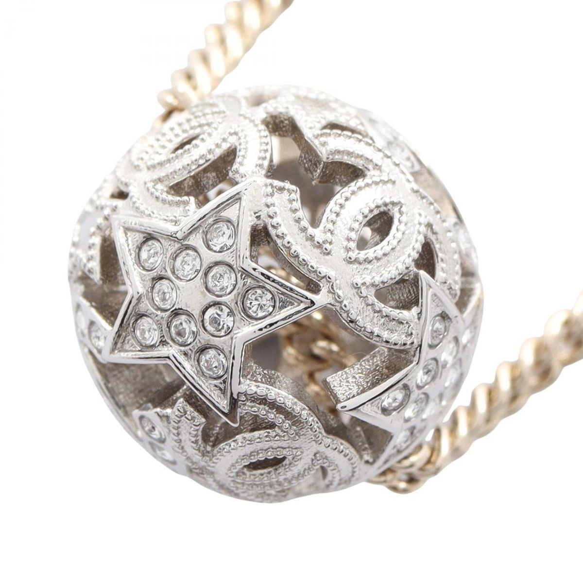 CHANEL Coco Mark Star Necklace Pendant Color Unplanned One Size Used