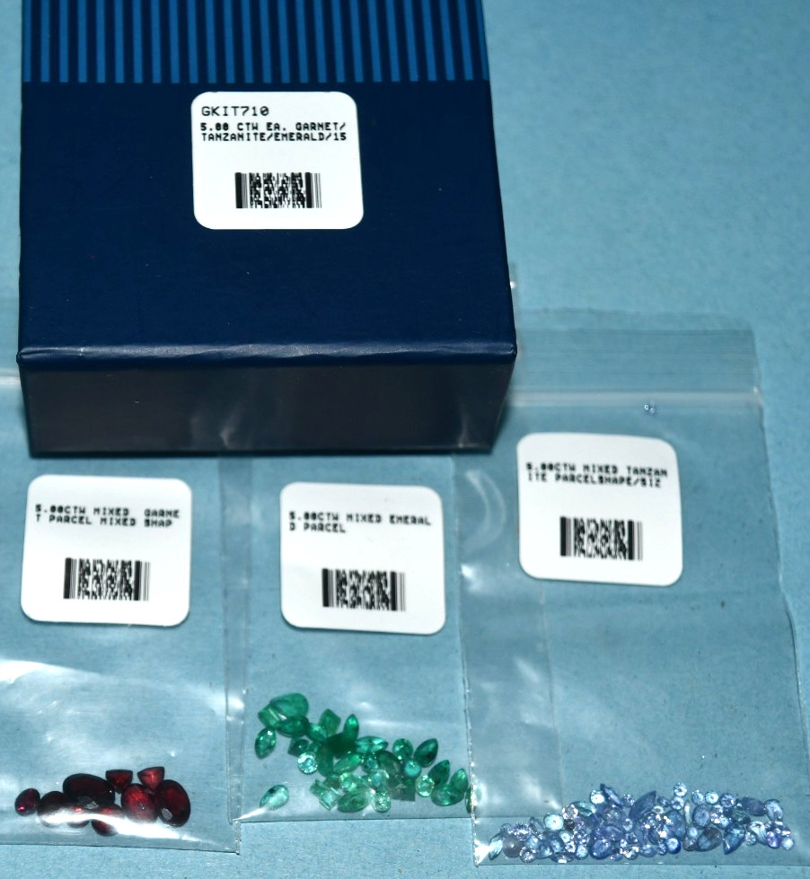 JEWELRY MAKING ~ GARNET, TANZANITE & EMERALD JEWELS ~ VARIOUS SIZES & SHAPES