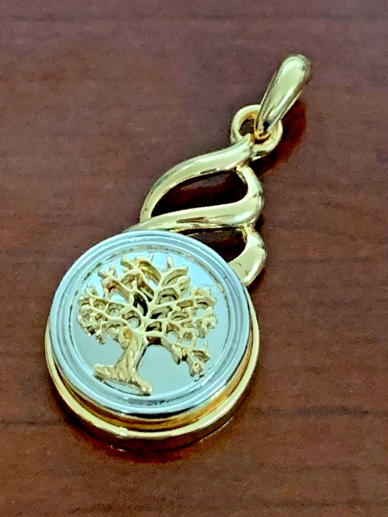 Snap Jewelry Gold Pendant Swirl Designer Fits 18-20mm Ginger Style Charms NEW