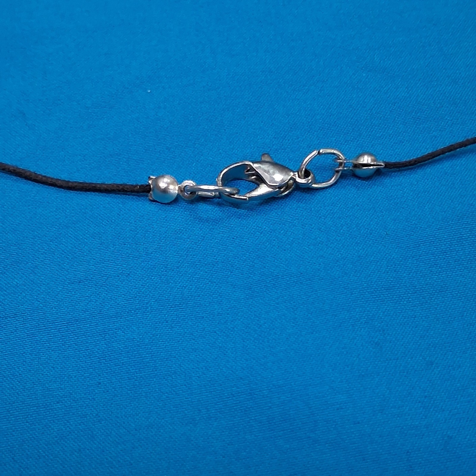 Vintage Glass & Stone Bead Silver Tone Lobster Clasp Necklace