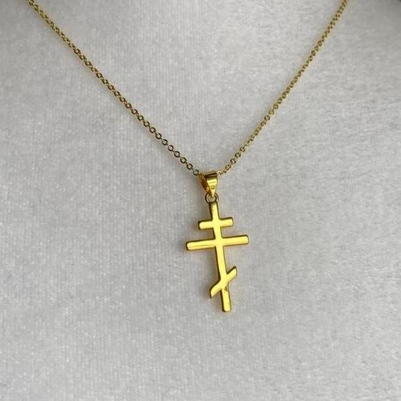 Brand New Handmade Roman Orthodox Cross Necklace Heated Rivalry Ilya Romanov