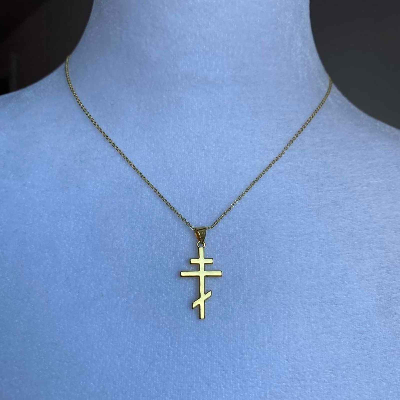 Brand New Handmade Roman Orthodox Cross Necklace Heated Rivalry Ilya Romanov