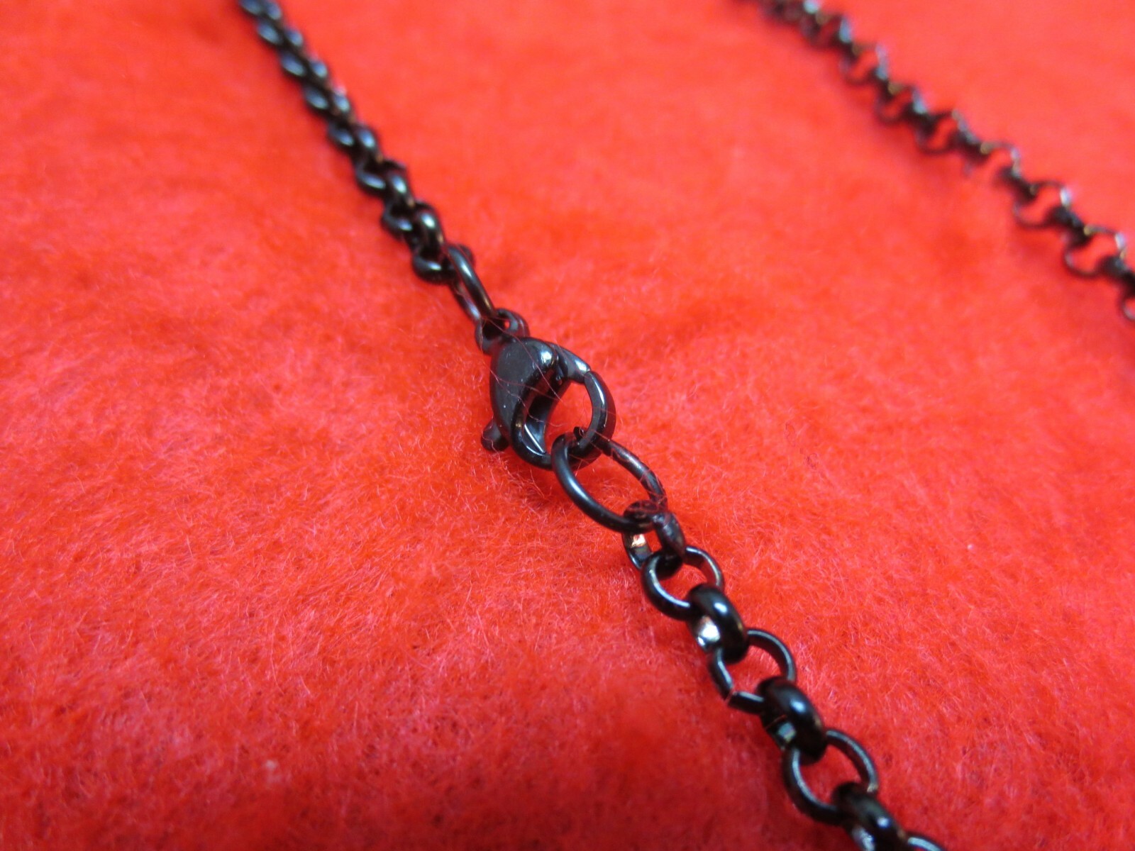 26 INCH BLACK STAINLESS STEEL 4MM ROLO LINK ROPE CHAIN NECKLACE BLACK