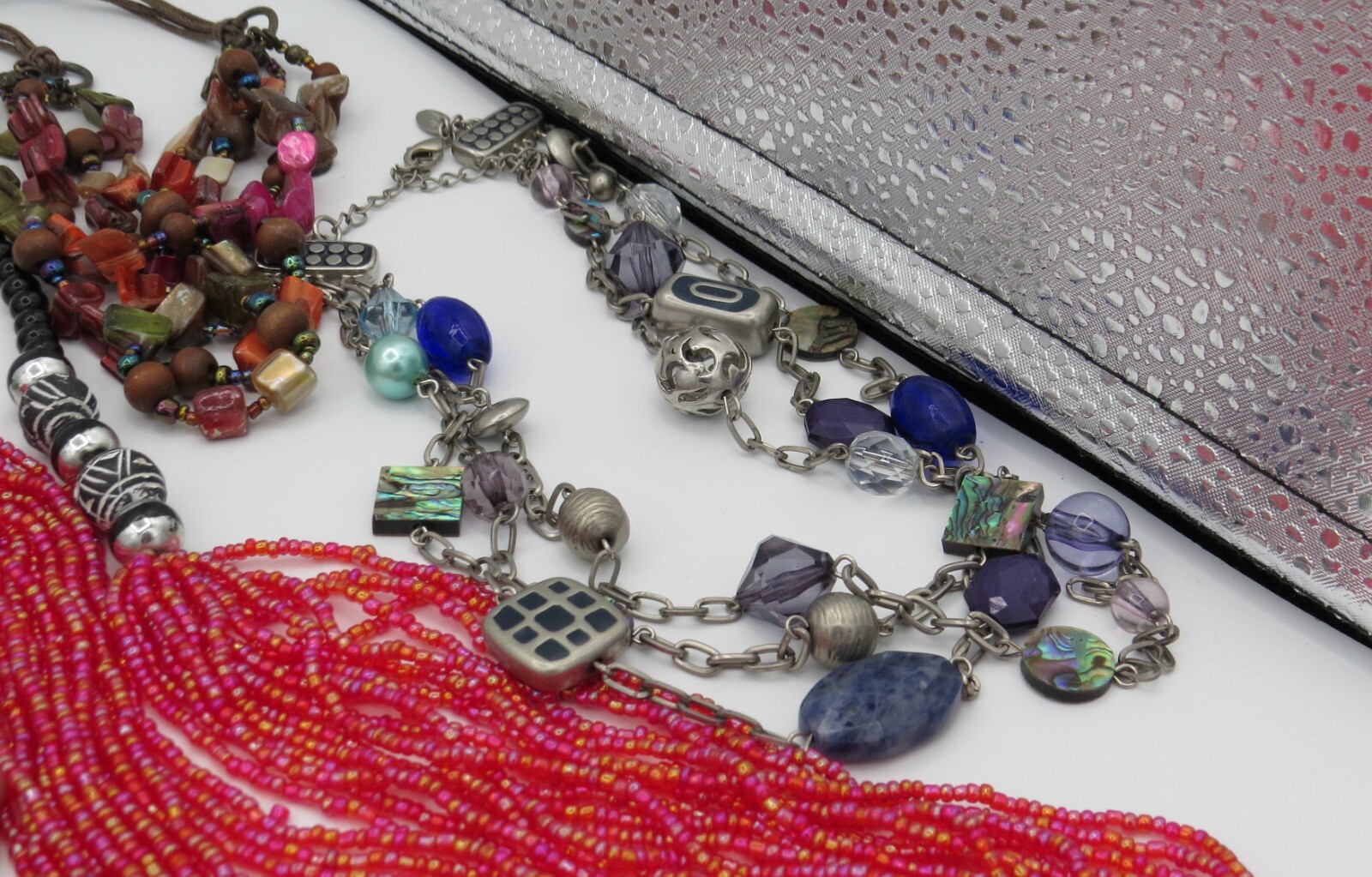 Costume Jewelry Lot 16 Necklaces 13 Bracelets 9 Earrings 6 Pins/Pendan Resale #6
