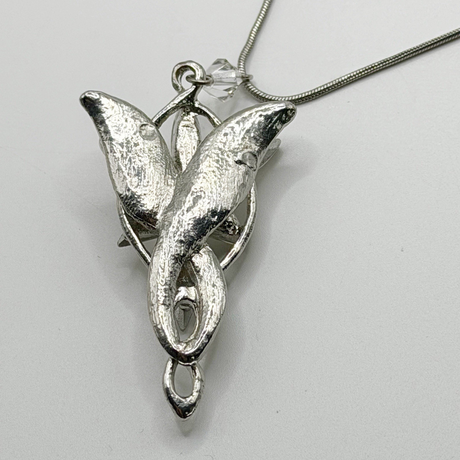 Arwen EVENSTAR Necklace Silver Tone Pendant LOTR Lord of the Rings Hobbit FLAW