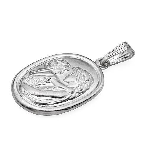 Mother and A child New Pendant Made in 925 Sterling silver Length 32mm