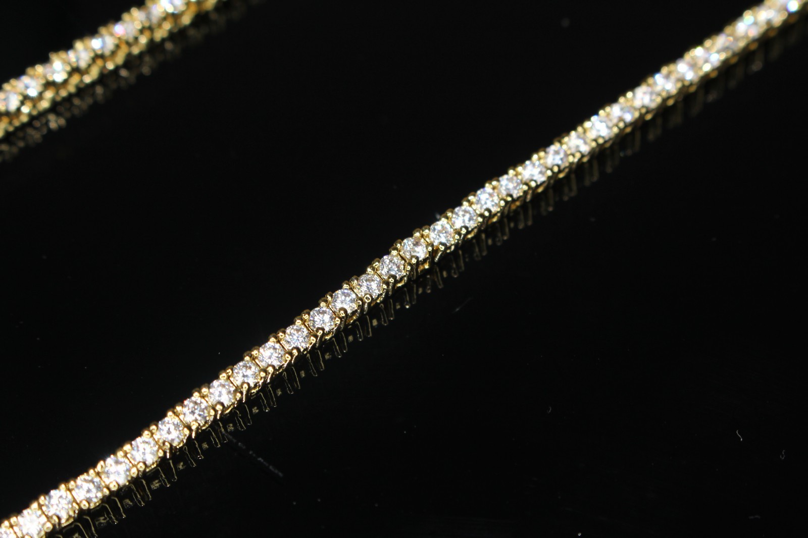 14k STAMPED 2mm Tennis Chain Necklace 10.6ctw Lab Sim VVS1 Diamonds GOLD 12g+