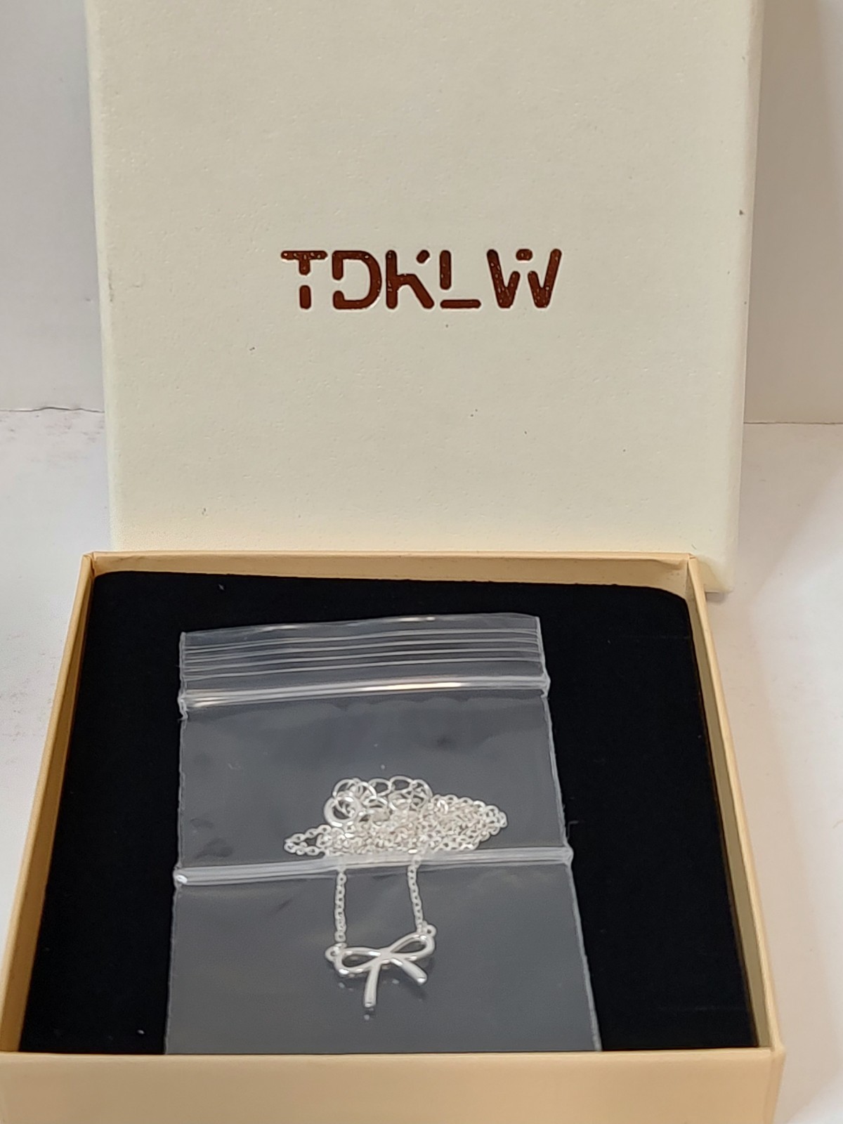 TDKLW Bow Tie Necklace S925 Sterling Silver