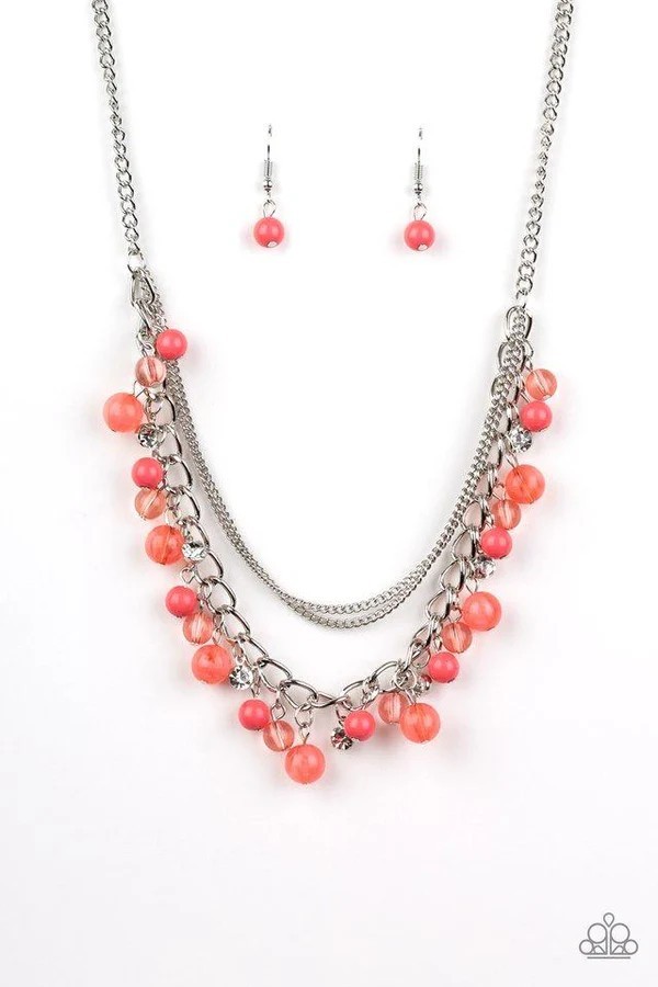 Wat And Sea Orange Necklace