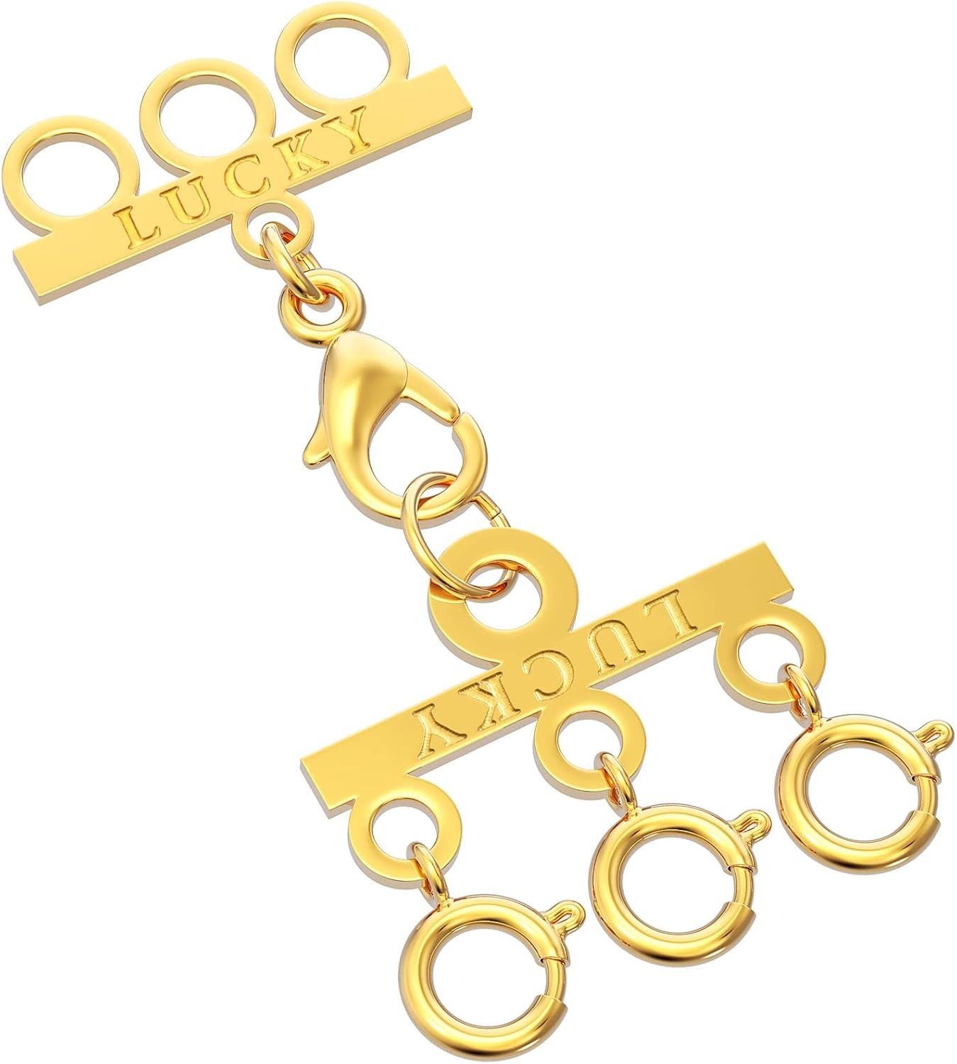 Necklace Layering Clasp Gold & Silver Plated Necklace Connectors Multiple