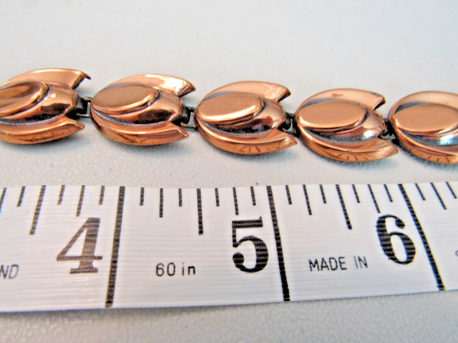 VINTAGE RENOIR COPPER NECKLACE SIGNED CHOCKER NECKLACE 14″