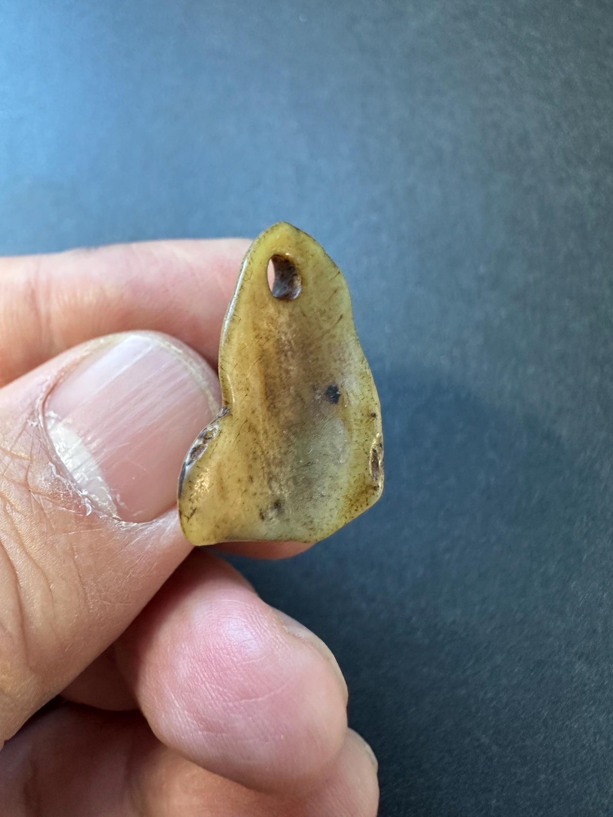 Nepal Himalayan Yak Bone Skull Talisman | Tibetan Buddhist Kapala Pendant | Sac