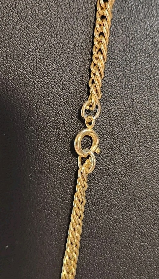 Women Men Unisex Gold Tone Chain Necklace 31″