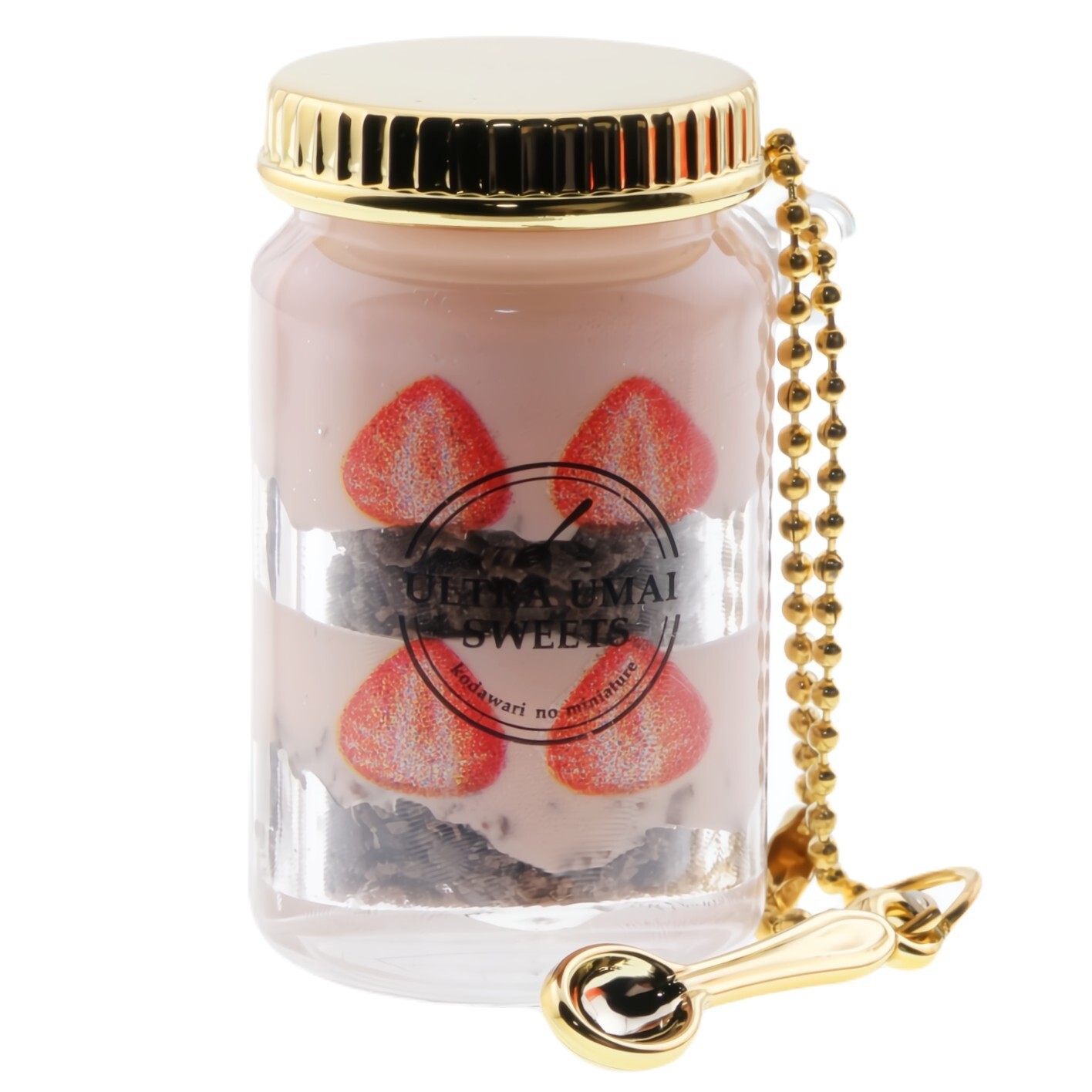 Cake Jar Glass Bottle Spoon Pendant Vial Charm Clear 1 Random Gashapon Figure