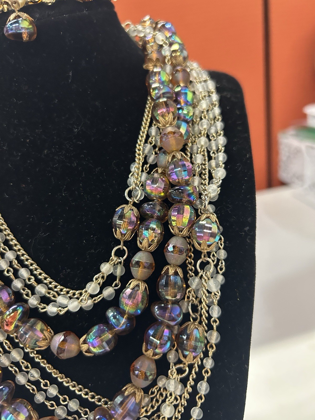 Hobe Stunning multi strand necklace and bracelet set 1960’s