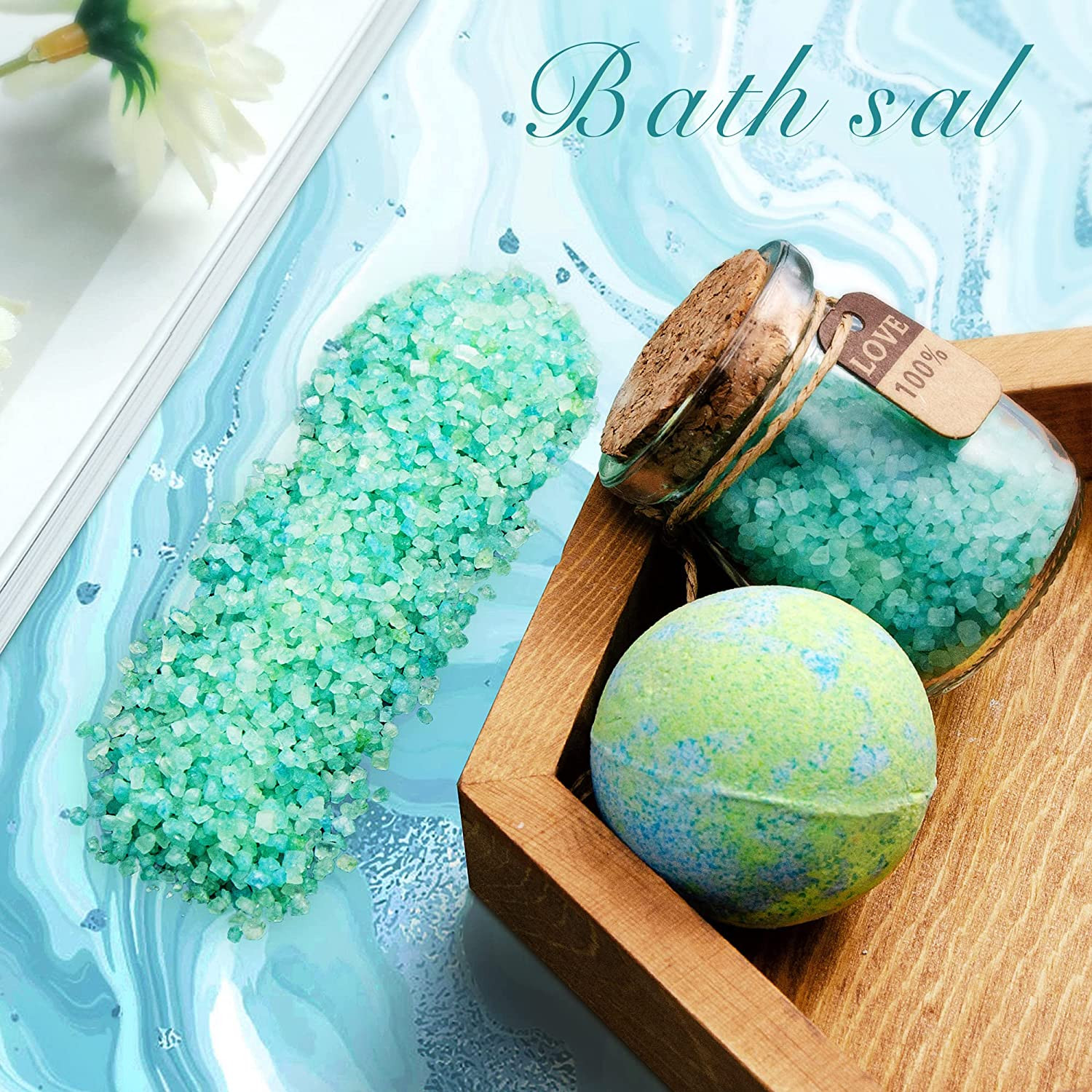 Mothers Day Gift Set for Mom Wife Women Relaxing Spa Basket Unique Birthday Gift