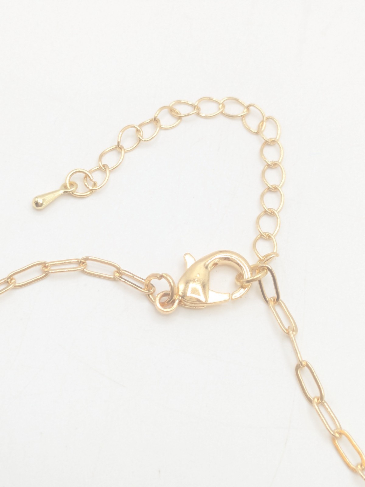 And Lovely Gold Tone Chain with Rose Quartz Pendant Necklace NWT