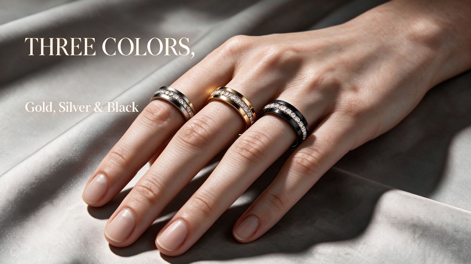Couple Unisex CZ Wedding Band Steel Gold Plated Multi Tone Daily Fashion Jewelry