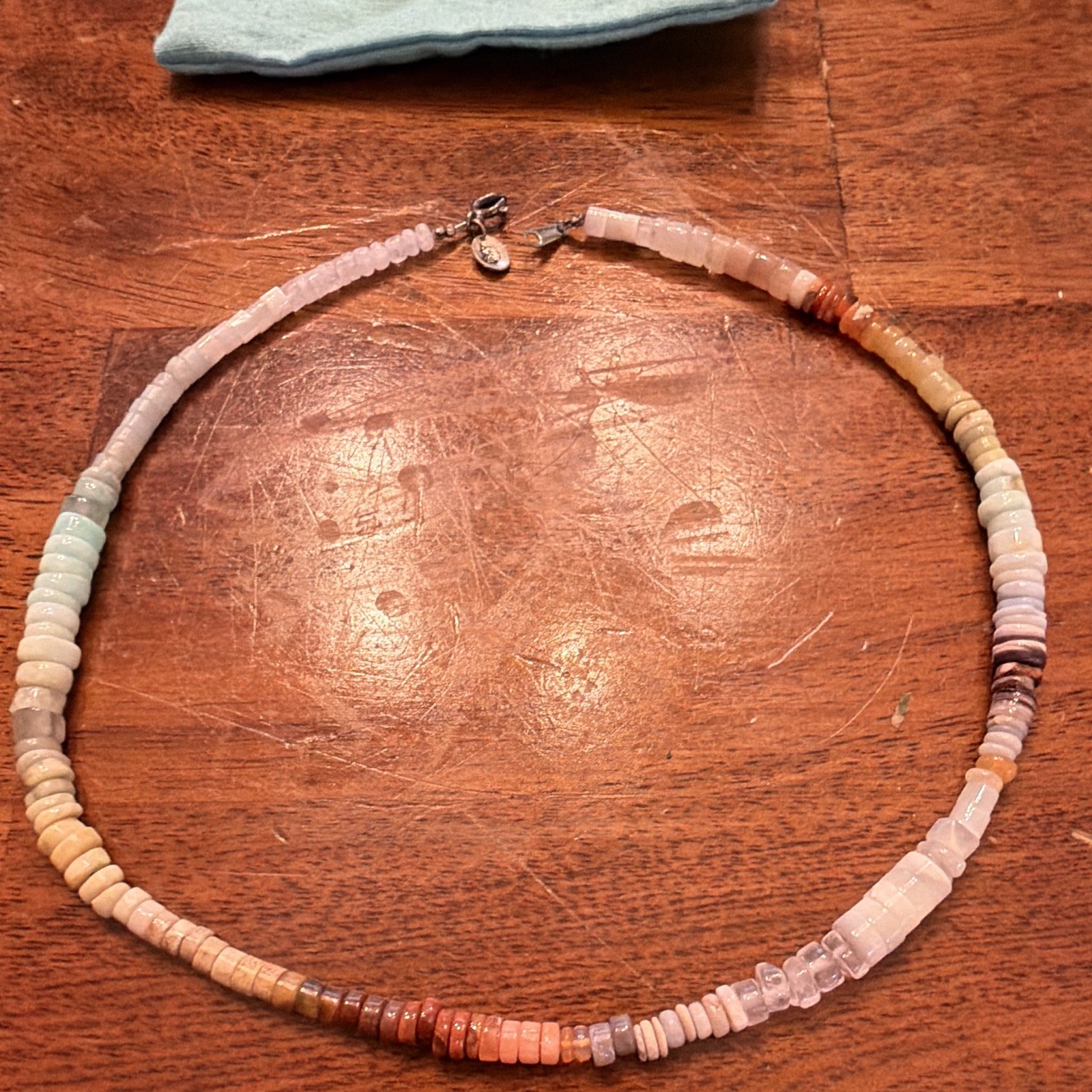 RATA99 Multicolor Beaded Necklace Ball/Bead Chain, Lobster Clasp Closure