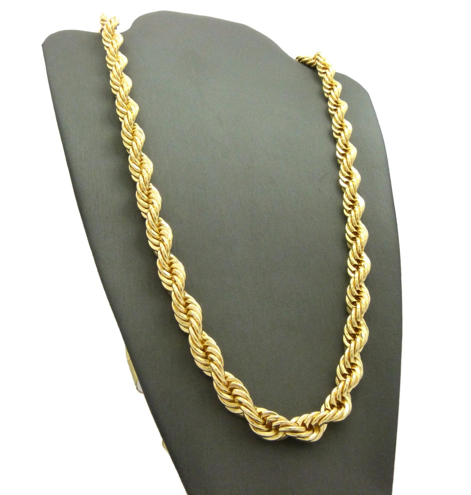 NEW HIP HOP 8,10,12mm ROPE CHAIN NECKLACE / VARIOUS LENGTH ROPE CHAINS – PRC