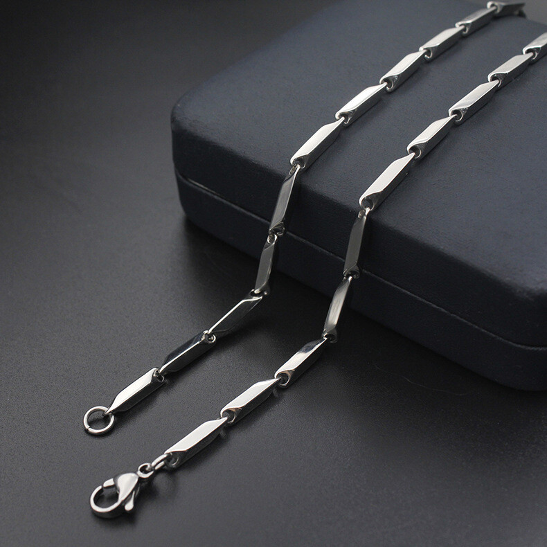Stainless Steel 50 cm (19.7 in) 2 mm Rhombus Chain with lobster clasp