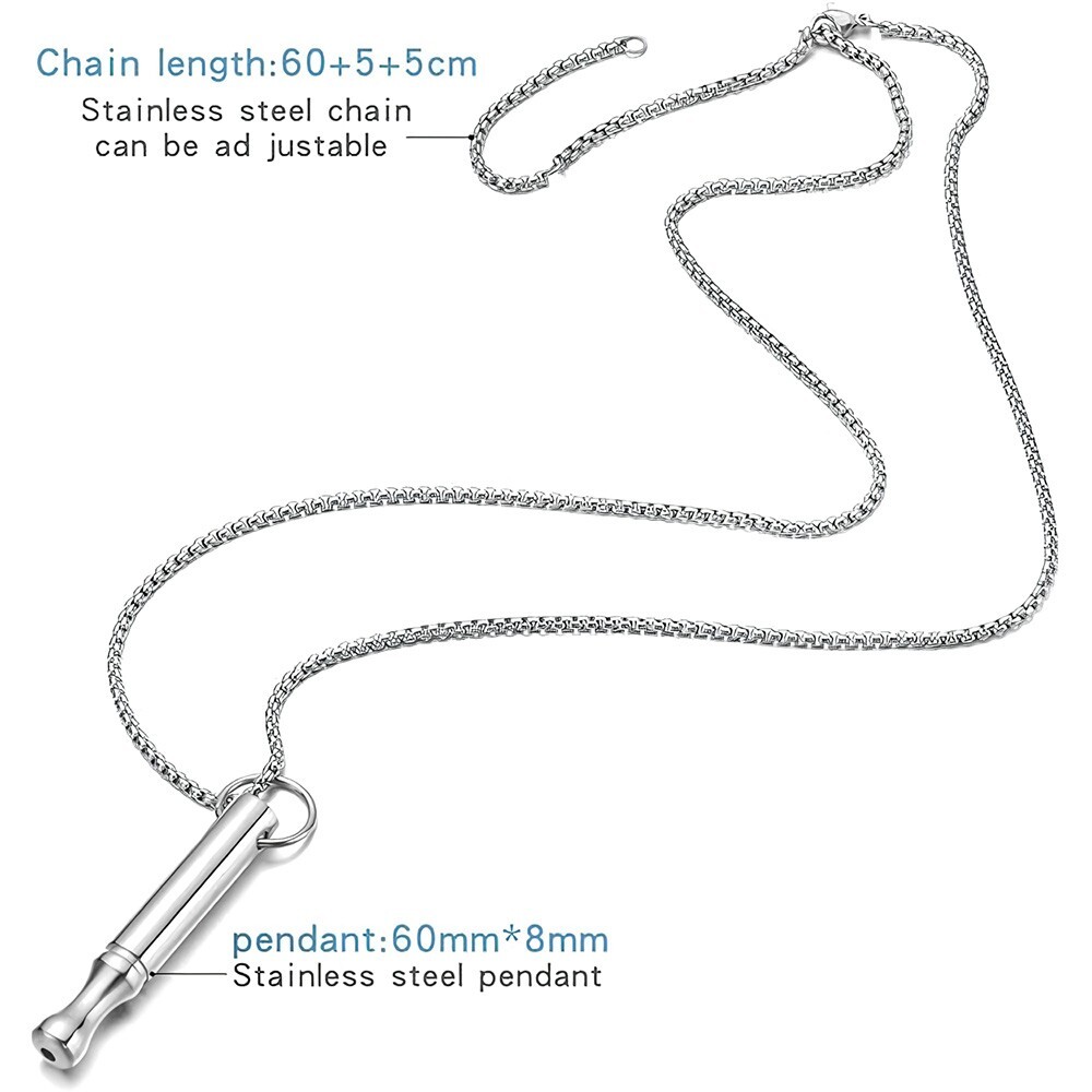 Mindfulness Breathing Necklace Stress Relief Pendant Anxiety Breathe Women Men