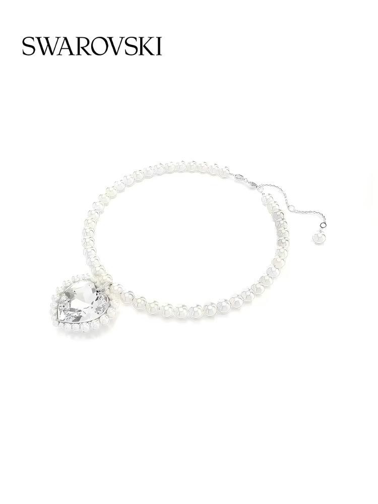 Swarovski Capsule Pearl love crystal necklace gift box packaging