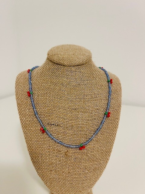 Beaded Necklace 9 handmade beaded necklaces in various lengths.