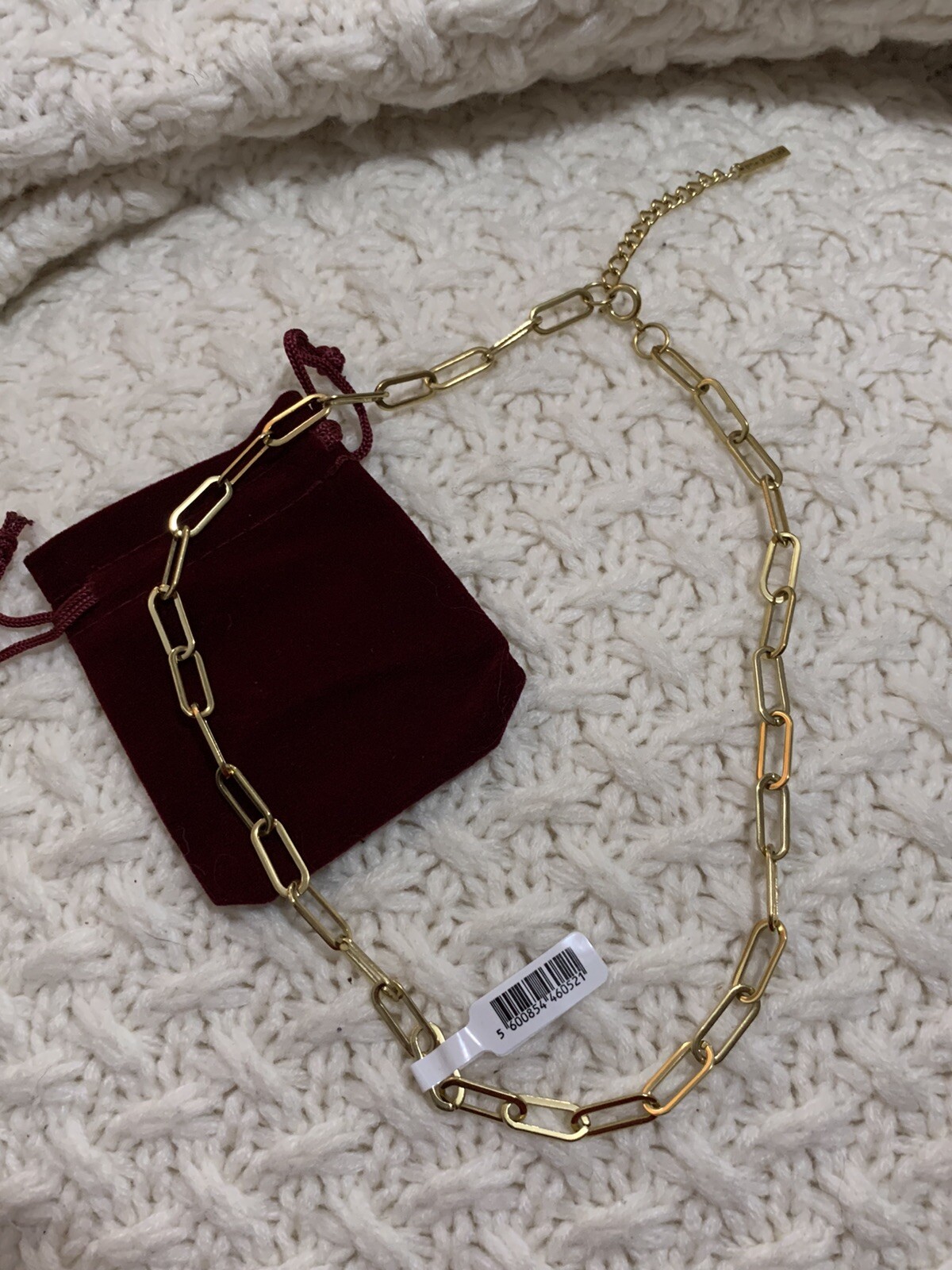 NWT 🌺 Hey Harper ‘Boss’ Gold Paperclip Chain Necklace (Length: 41cm-46cm) $85