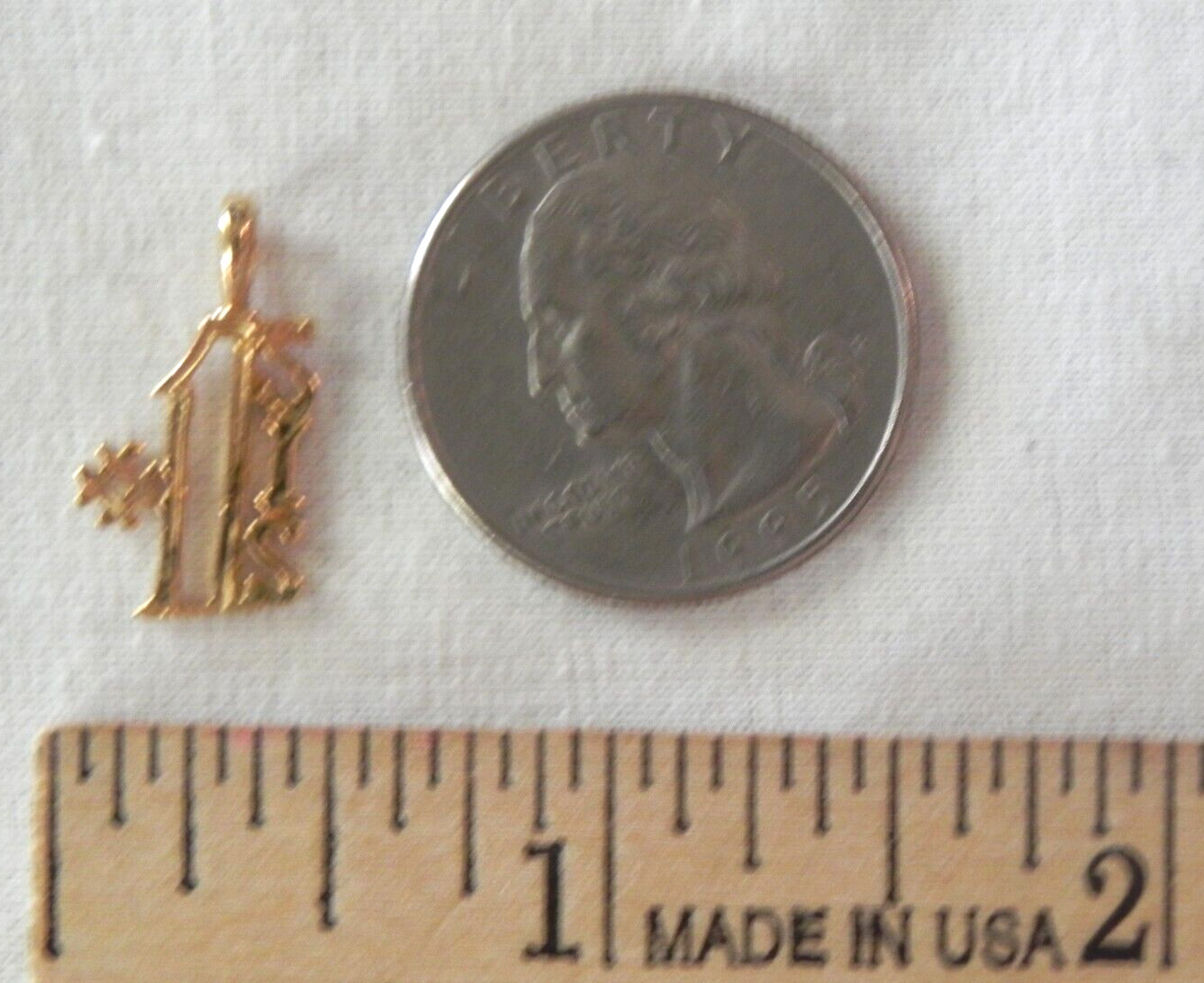 #1 SIS Number One Sister Small Charm Necklace Yellow Gold Bonded Snake Chain