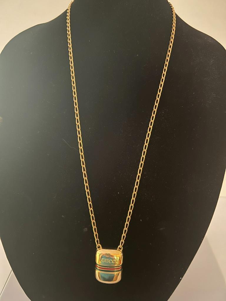 Gucci Perfume Pendant Sherry Line Vintage Italy Excellent Condition