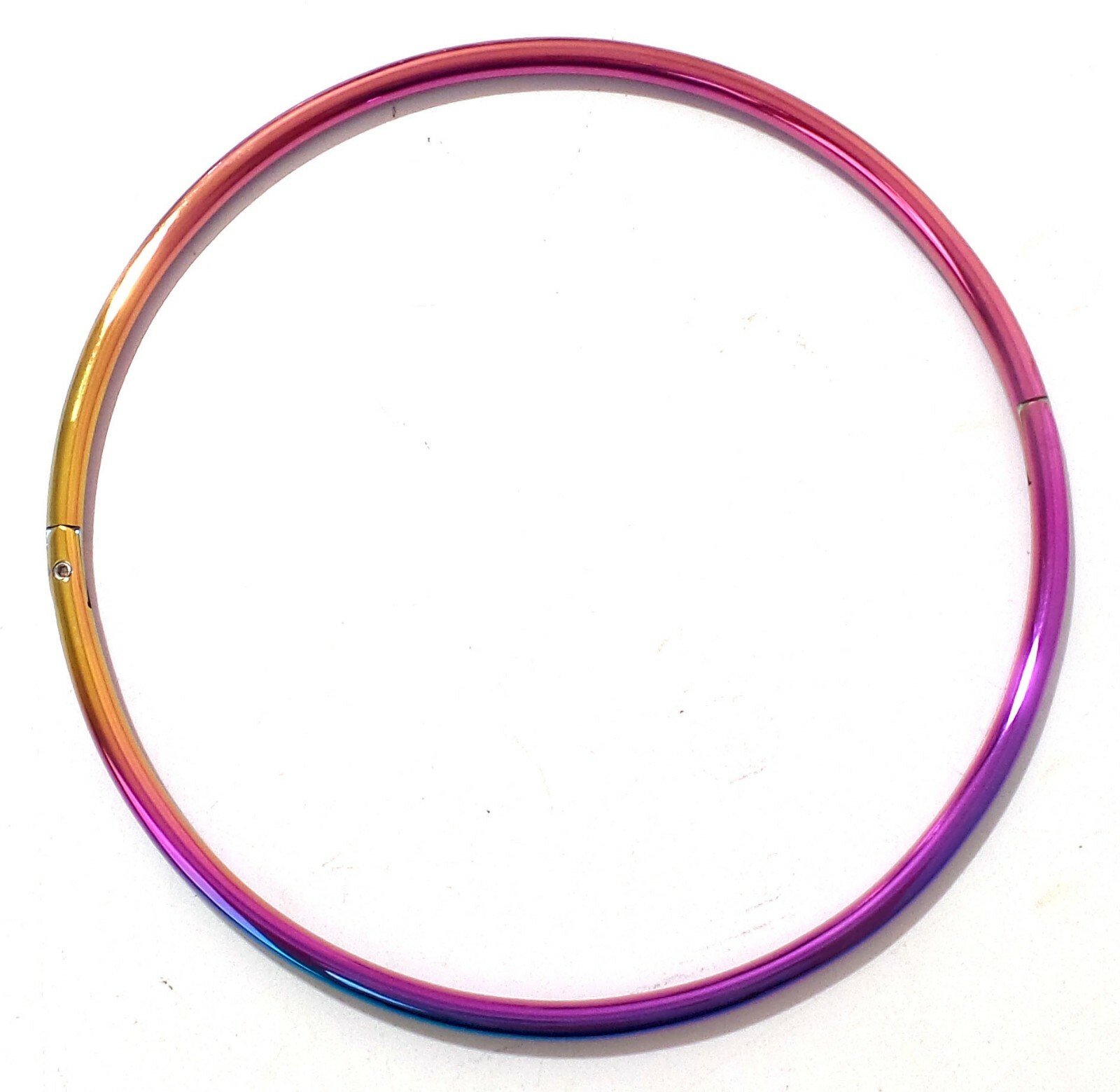 19″ 6MM Thin Rainbow Eternity Collar Locking Slave Collar – CuffStore
