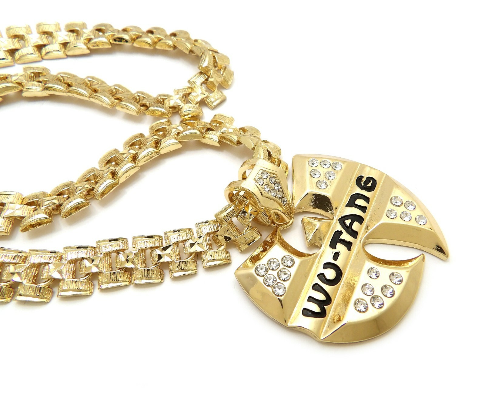 New Iced Hip Hop Wu Tang Pendant 13mm/24″ Tank Chain Necklace RC3855