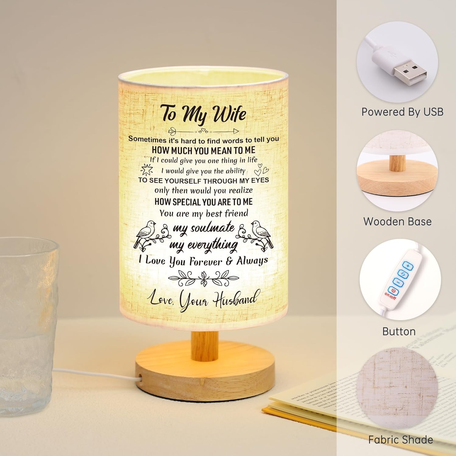 LED Light Valentines Day Gift For Wife Anniversary Gifts Ideas Birthday Present