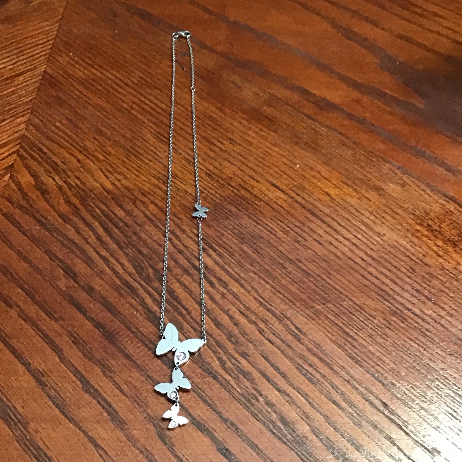 NOMINATION Brand S. Steel Made In Italy Butterfly Necklace