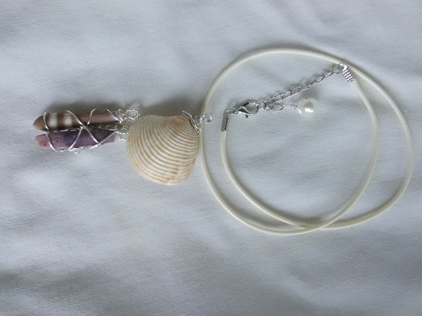 Clam Seashell Pendant Necklace 19″ Boho Women’s Jewelry US Seller Gift