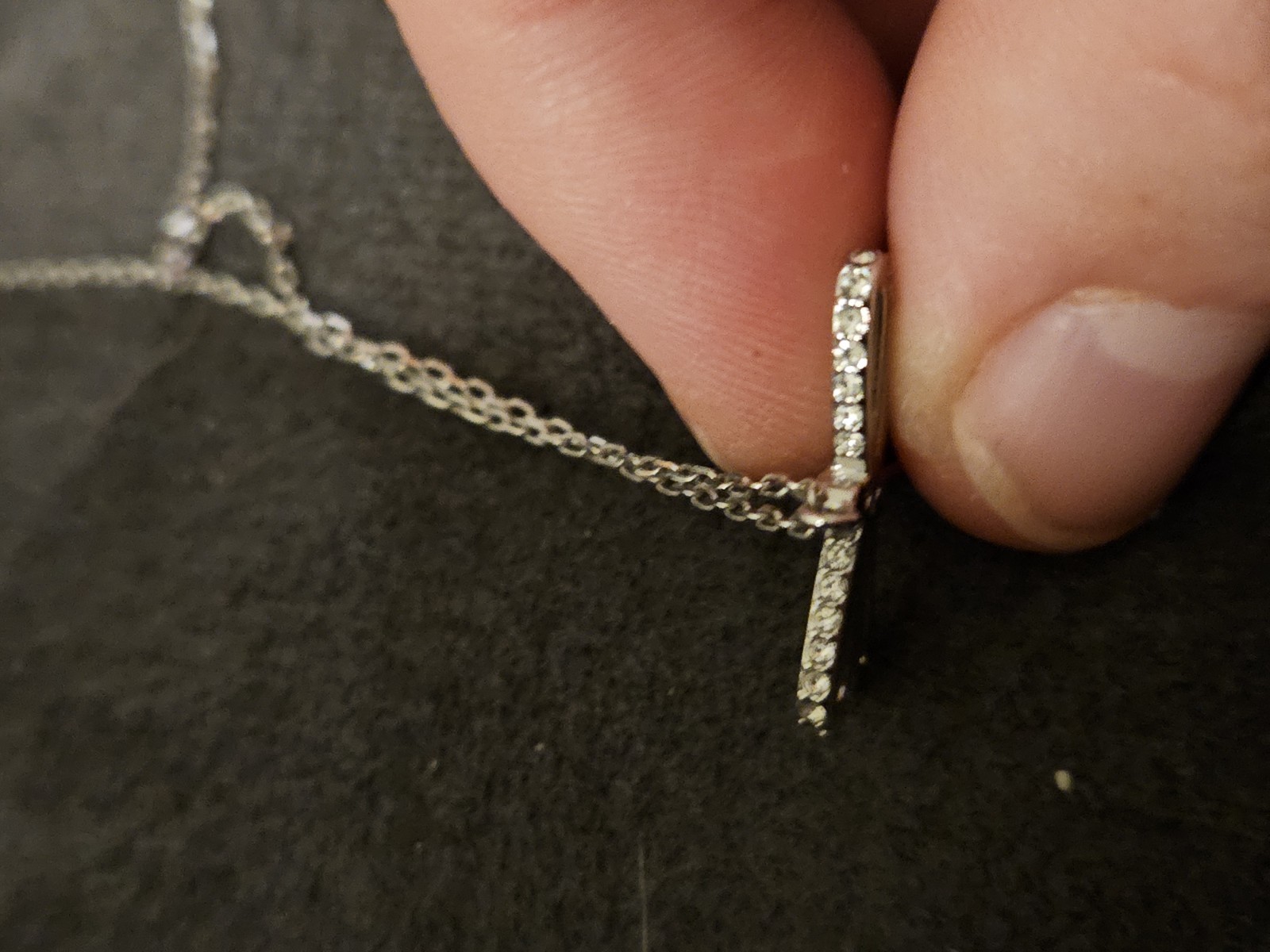 Swarovski Silver Rhodium Plated Dragon Fly Necklace Retired 2014 Adjustable Chai