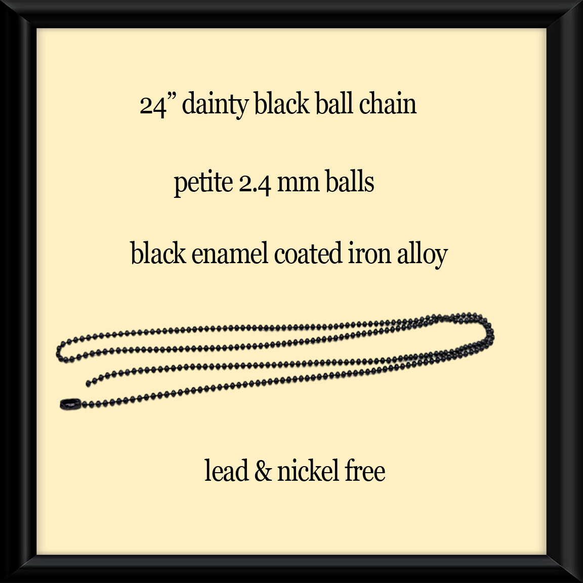 Black Cat Necklace NO PLATING NO TARNISHING Teardrop Full Moon Iris Garden