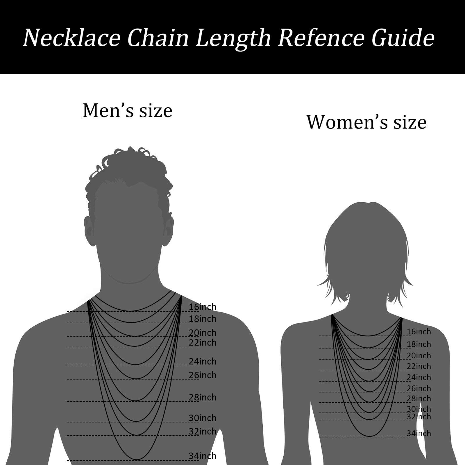 Square Rolo Chain Necklace Stainless Steel Round Box Necklace for Men & Women