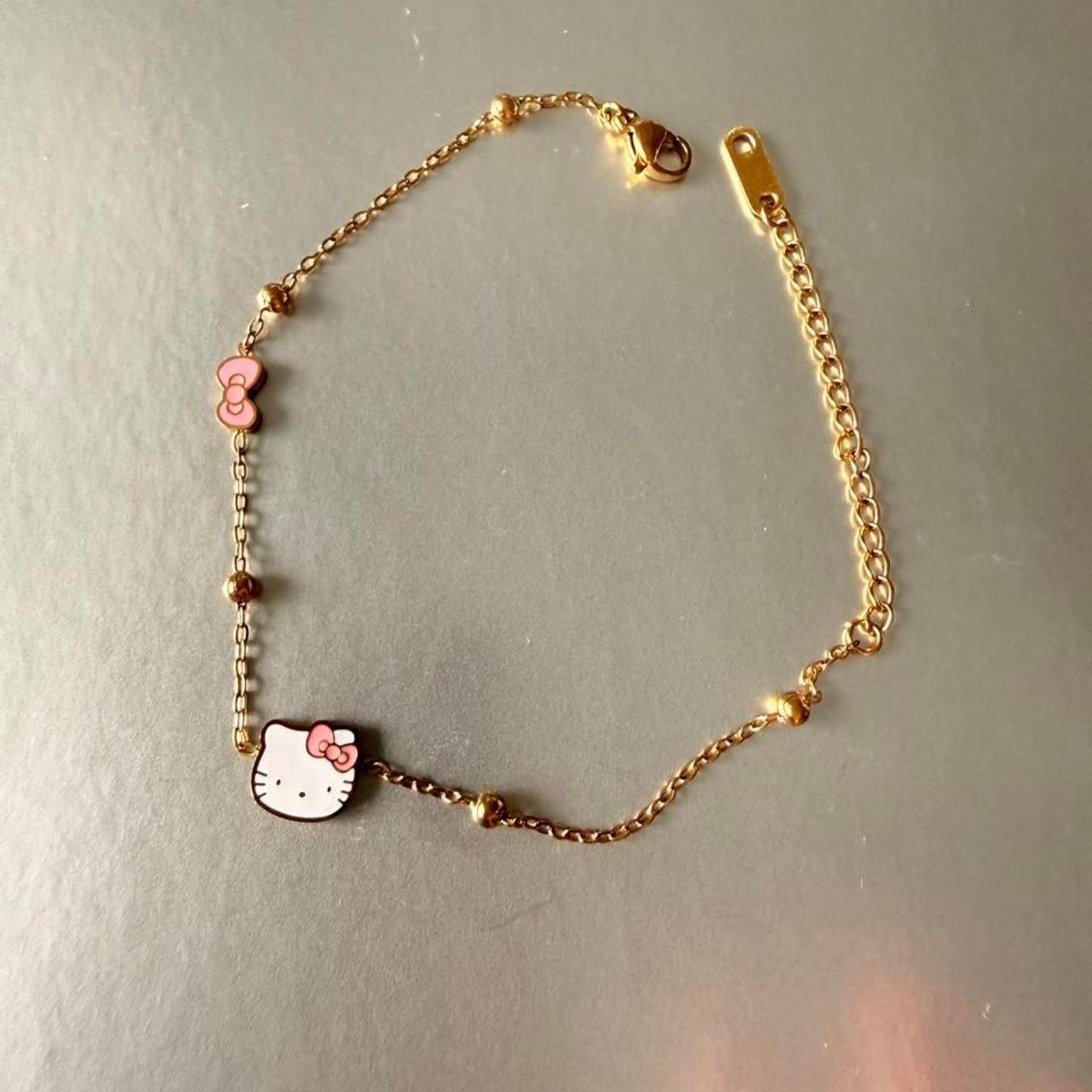 Kitty Cute Stainless Steel Bracelet Summer Dopamine Style