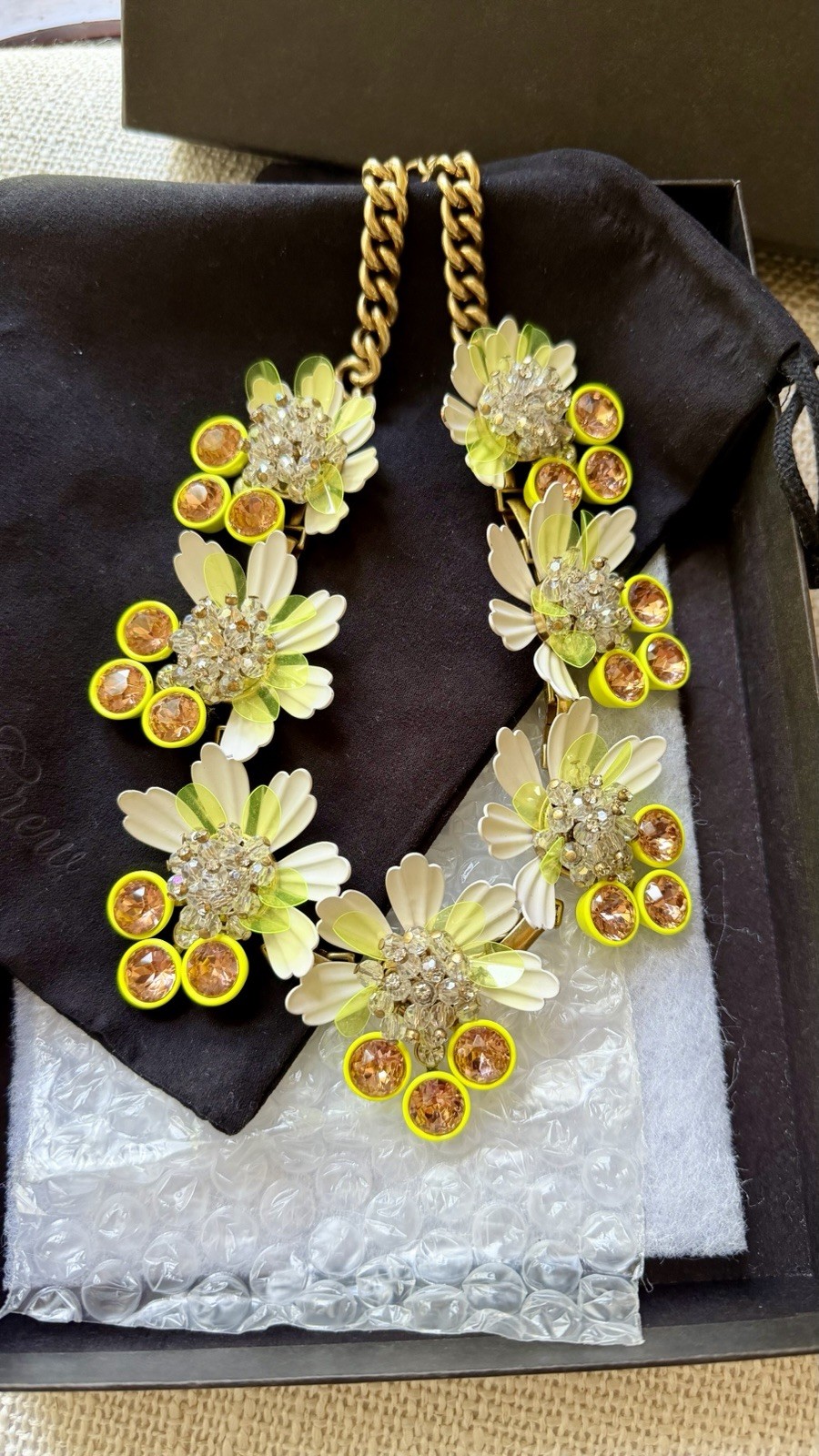 J.CREW Bright Yellow Gold-Tone Statement Necklace