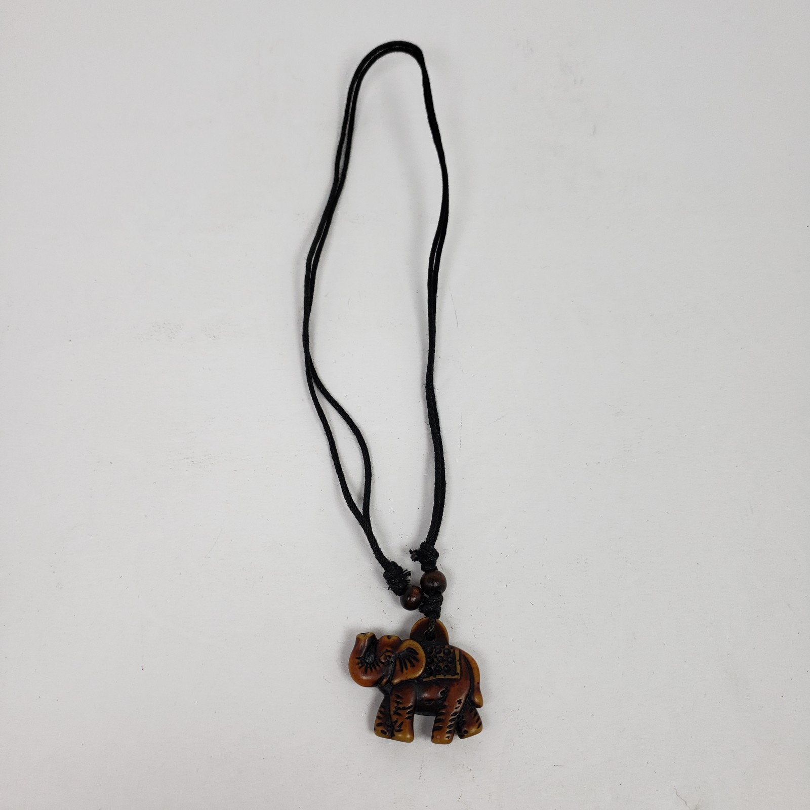 Vintage Adult Fashion Brown Elephant Tribal Adjustable Pendant Necklace 034