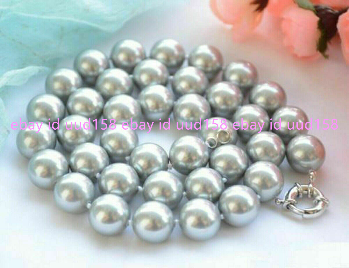 Pretty Huge 14mm Multi-color Round South Sea Shell Pearl Beads Necklace 18” AAA