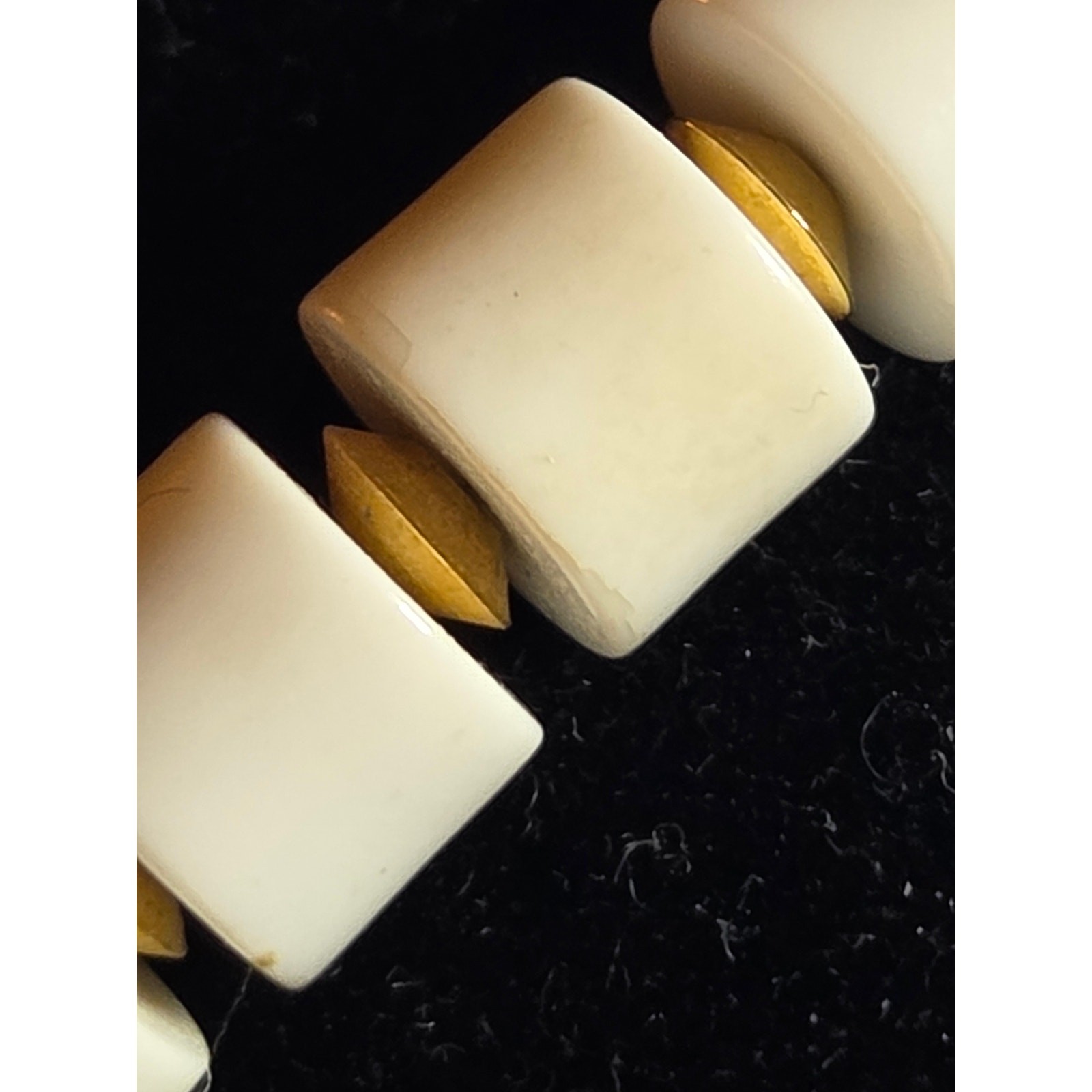 Crown Trifari White and Gold Necklace