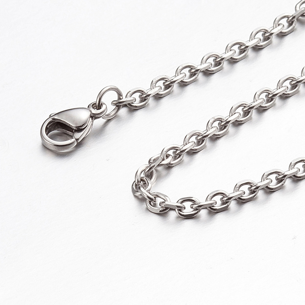 2.2 mm 10″-100″ Silver Stainless Steel Cross Necklace Chain Sb42 USA Seller