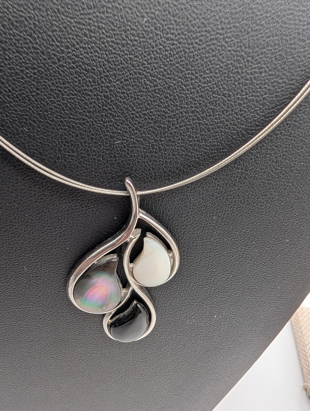 Lia Sophia Fashion Necklace Lot Set of 3 Silver Tone Rope Chain Locket Choker