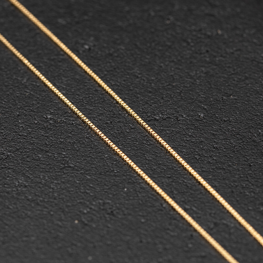 Women’s Gold Plated Stainless Steel 1.5mm 16,18,20 Inch Box Chain Necklace
