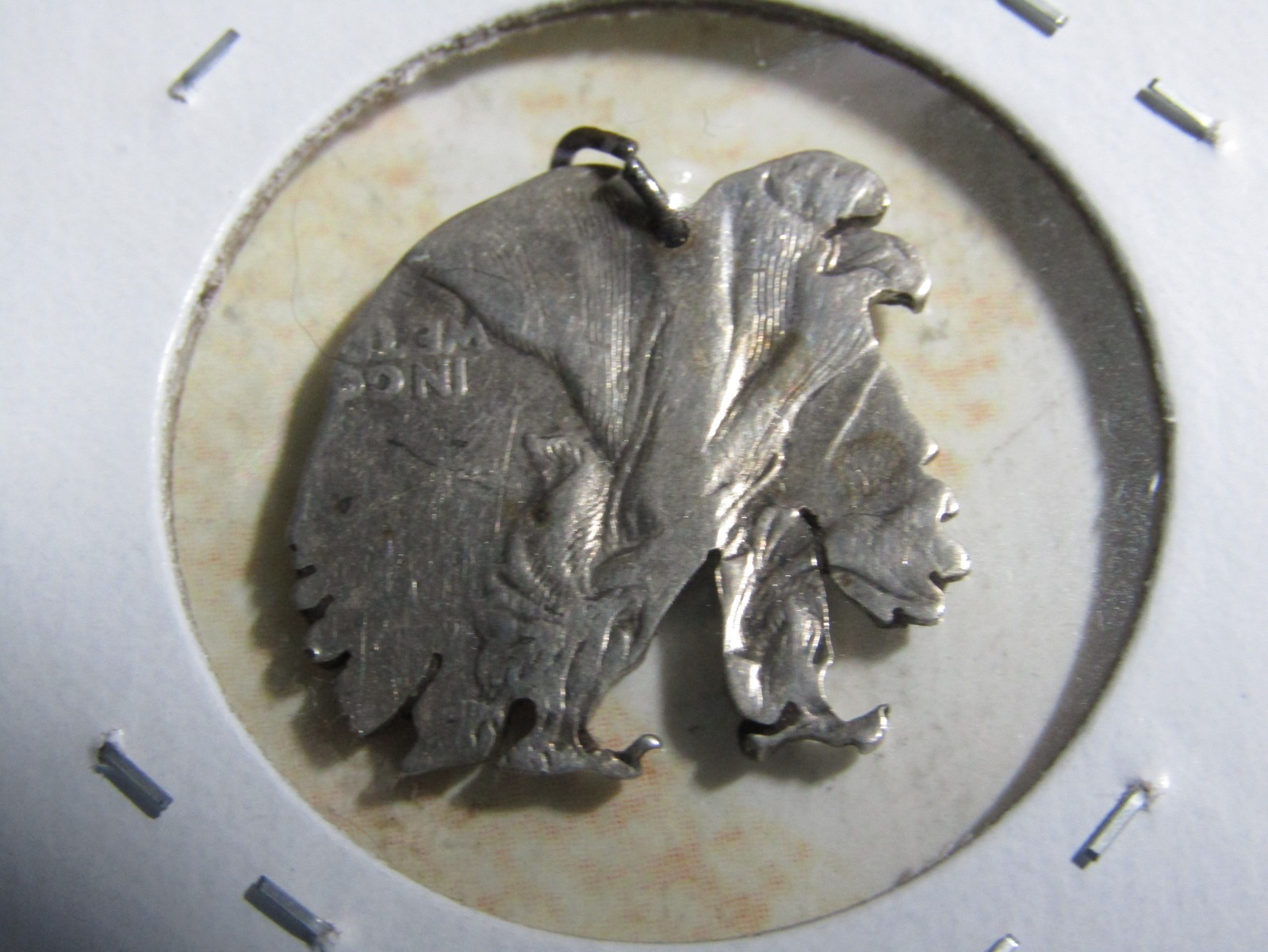 Vintage Walking Liberty Pendant Cutout From 90 % Silver #309