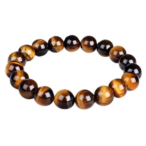 6mm Yellow Tiger Eye Bead Bacelet